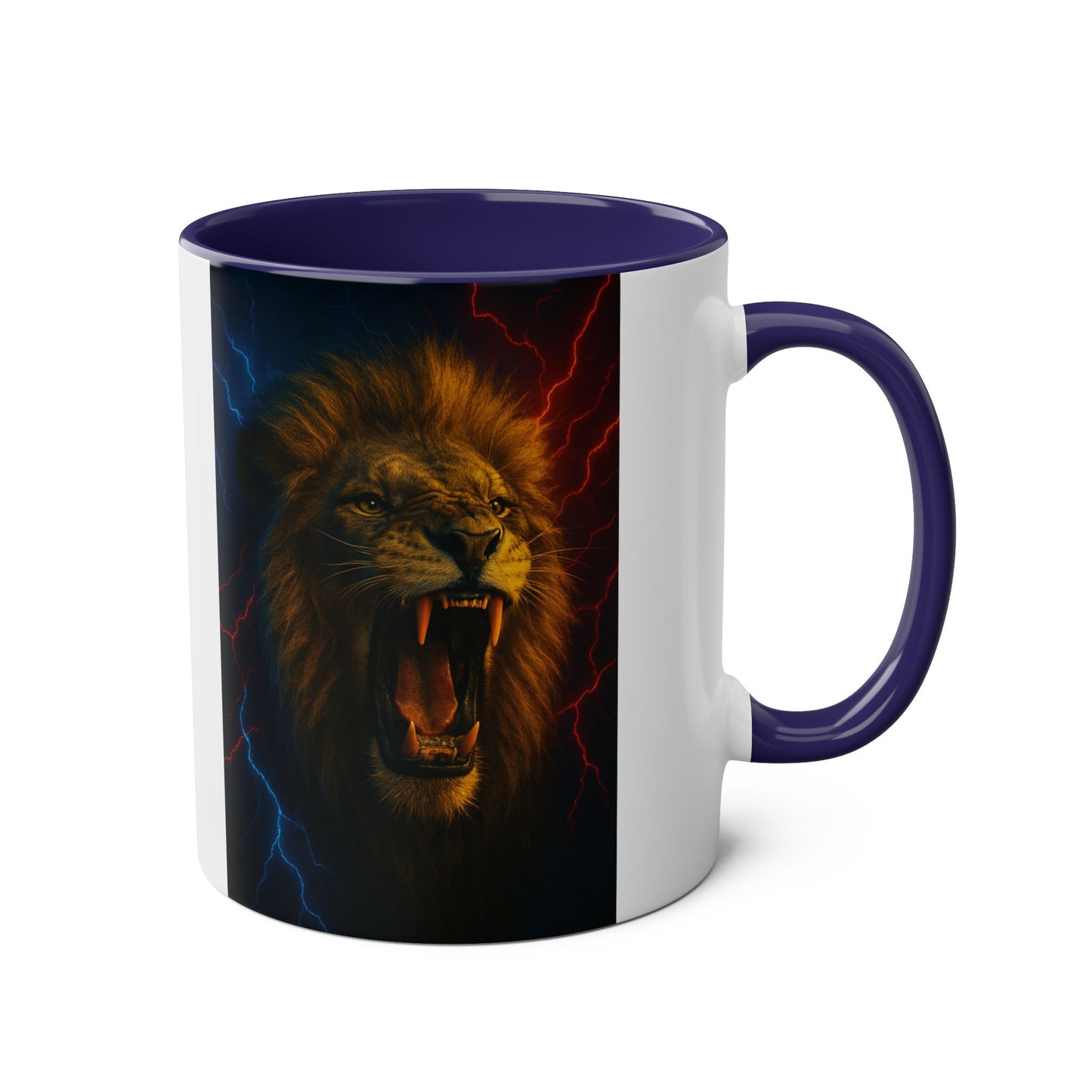 Leonidas Lion Roar Mug — Two-Tone 11oz Coffee Cup