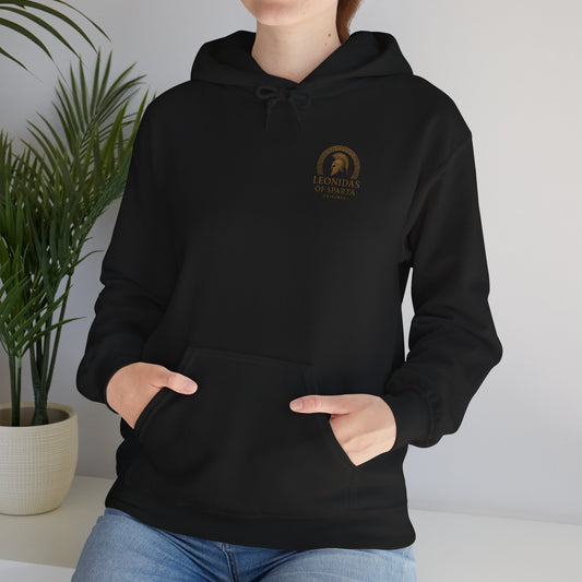Medusa Goddess Hoodie — Gold Mythology Graphic Sweatshirt