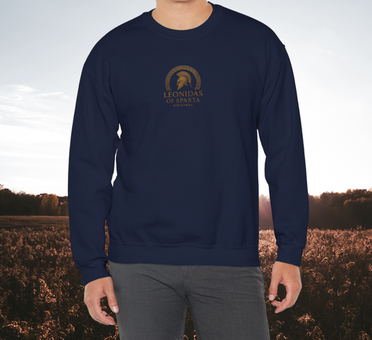 Crewneck Sweatshirt — Moonlit Wolf Back Graphic