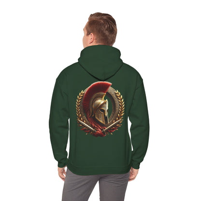 Leonidas of Sparta Hoodie – Spartan Helmet Crest Pullover