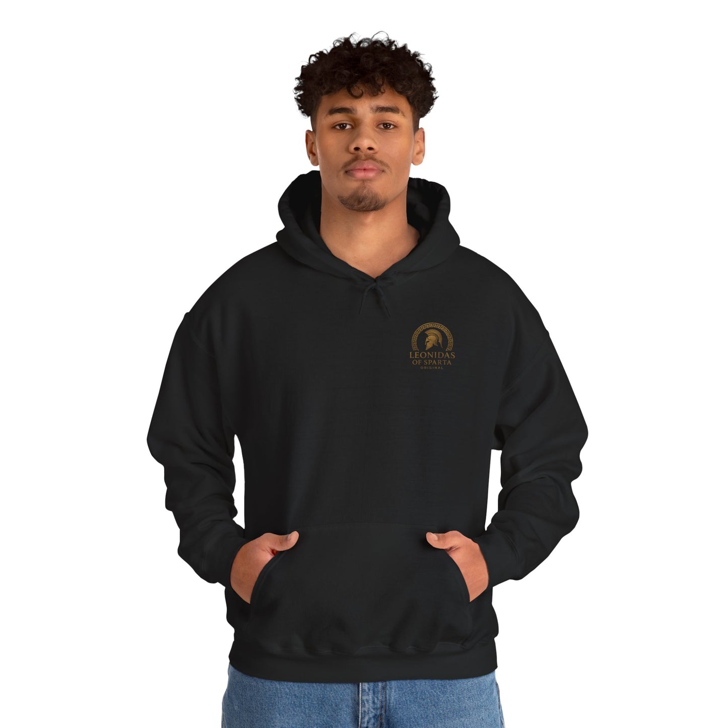 Leonidas of Sparta Hoodie – Spartan Helmet Crest Pullover