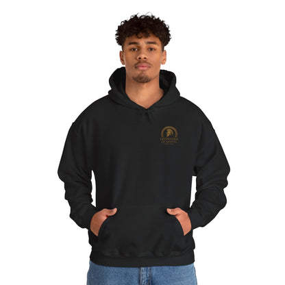 Leonidas of Sparta Hoodie – Spartan Helmet Crest Pullover