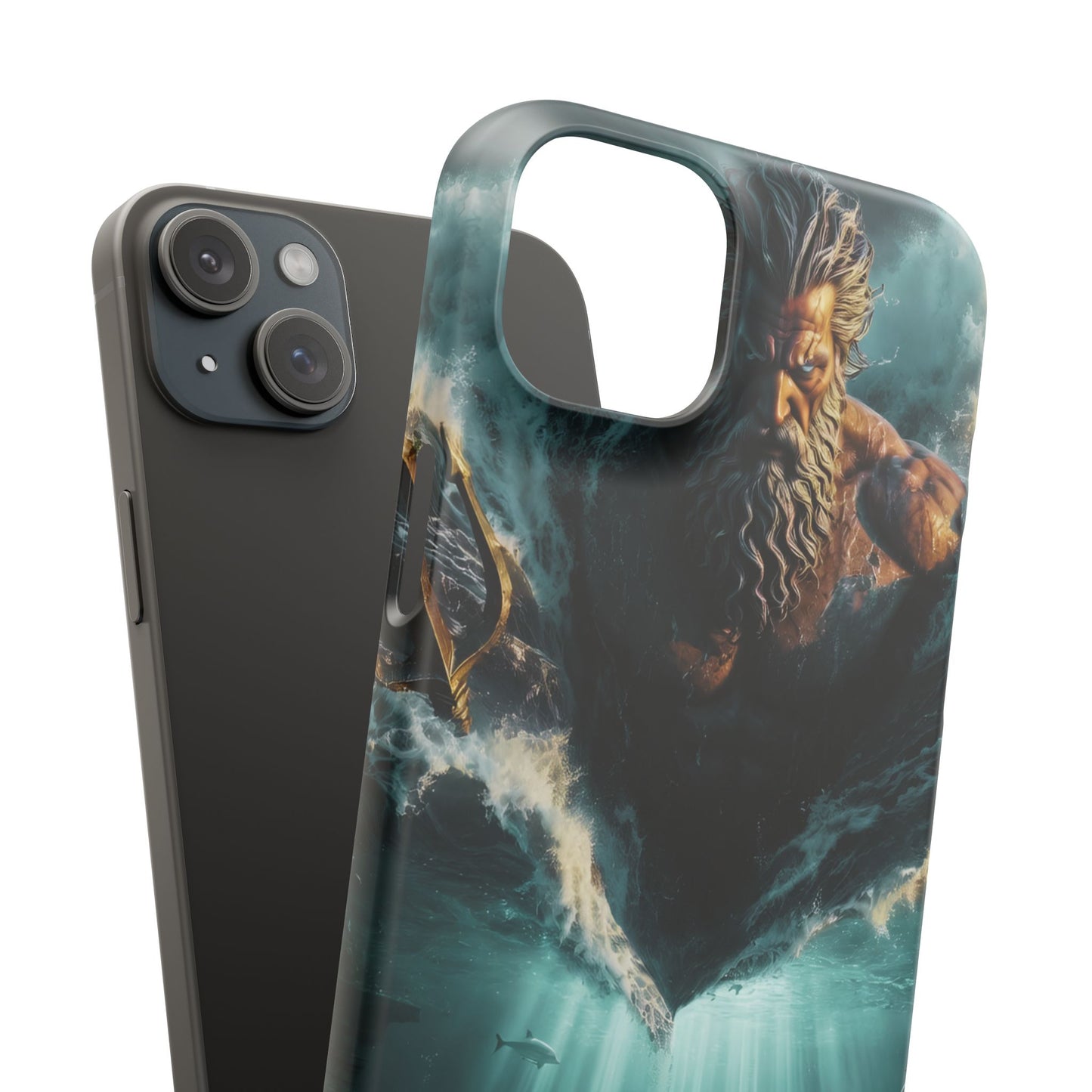 poseidon God Phone Case – Mythic Triton Ocean iPhone Snap Case