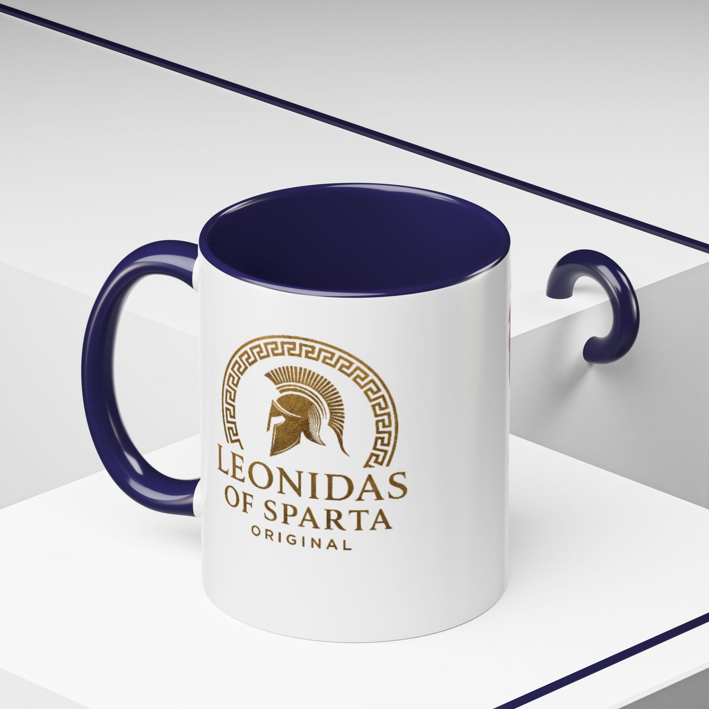 Spartan Lion Coffee Mug — Mythic Warrior Accent Mug (11 oz)