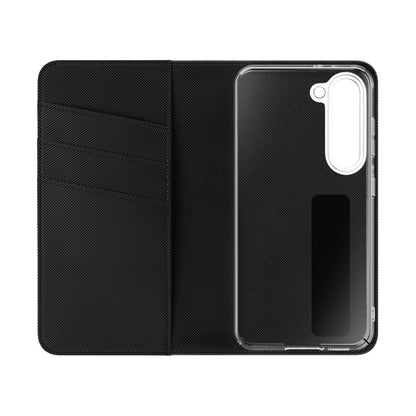 Spartan Warrior Flip Phone Case - Leather Wallet Folio with Red Cape Battle Design