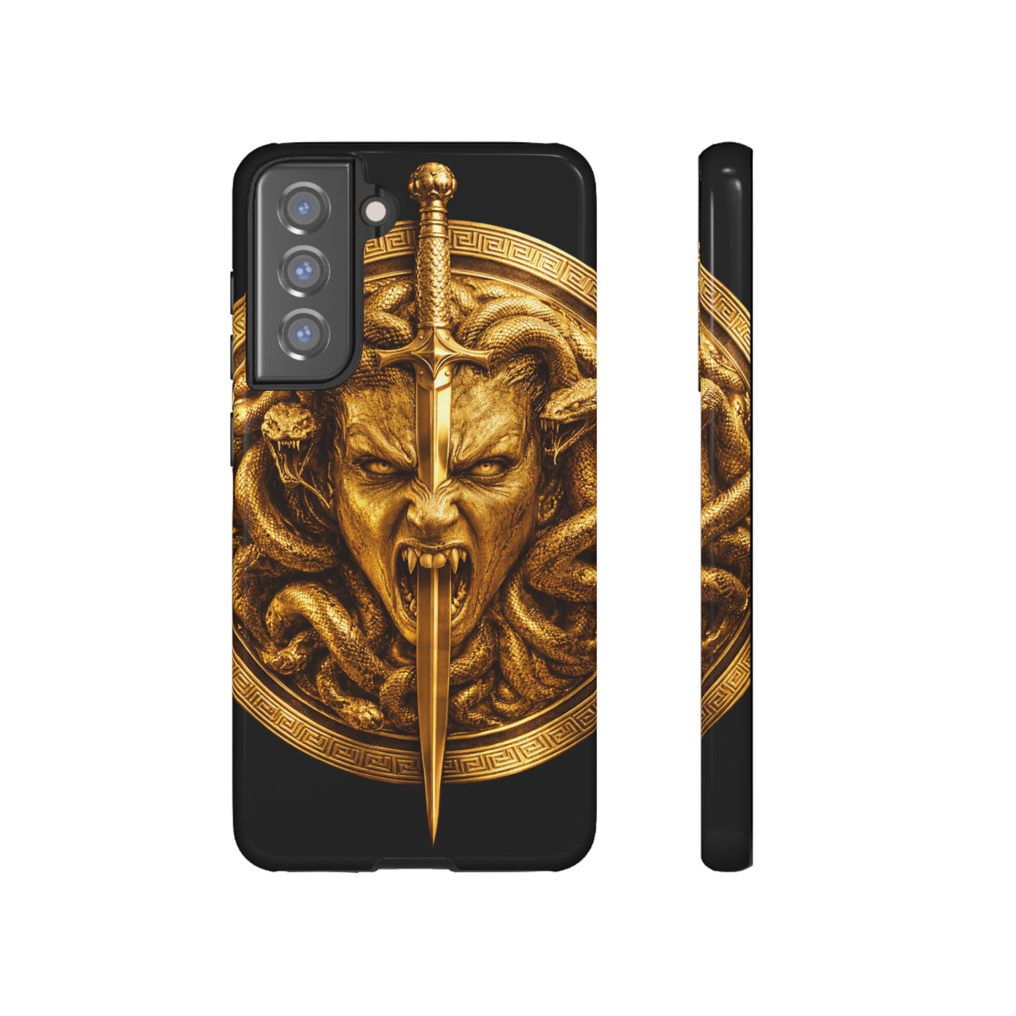 Phone Case — Gold Medusa Dagger Armor iPhone Cover