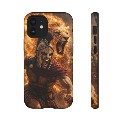 Spartan Lion Phone Case – Fierce Warrior Armor iPhone Case