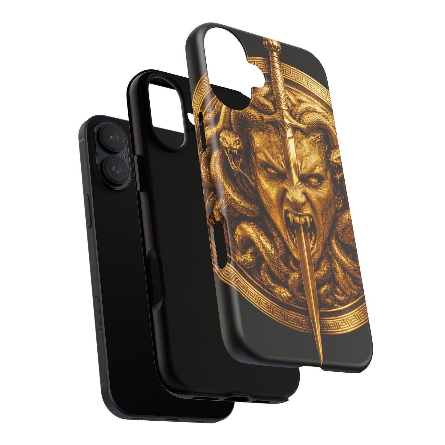 Phone Case — Gold Medusa Dagger Armor iPhone Cover