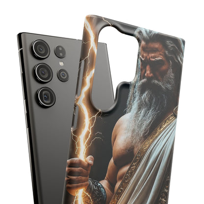Zeus Lightning Phone Case — Mythic God Portrait Snap Case