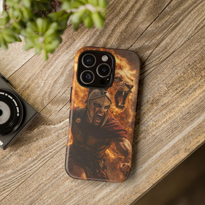 Spartan Lion Phone Case – Fierce Warrior Armor iPhone Case