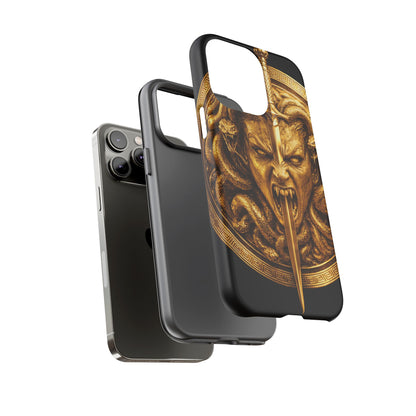 Phone Case — Gold Medusa Dagger Armor iPhone Cover