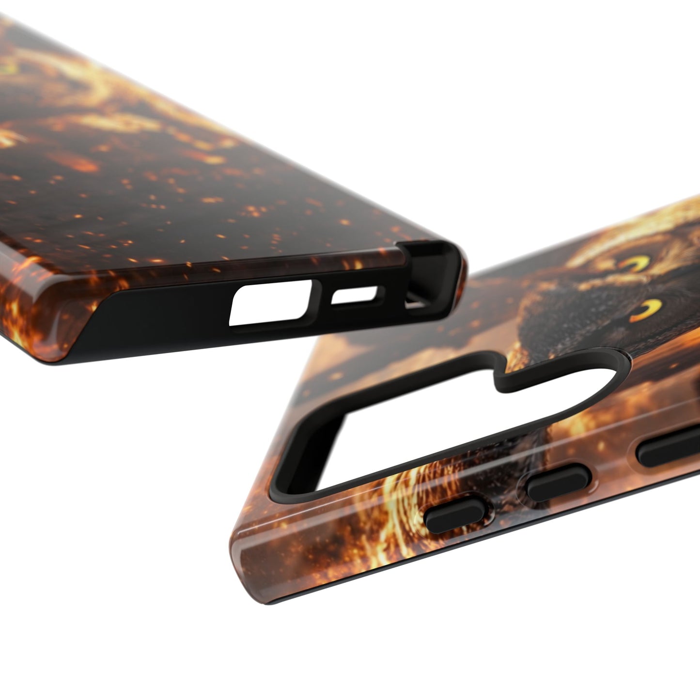 Owl in Flames Phone Case