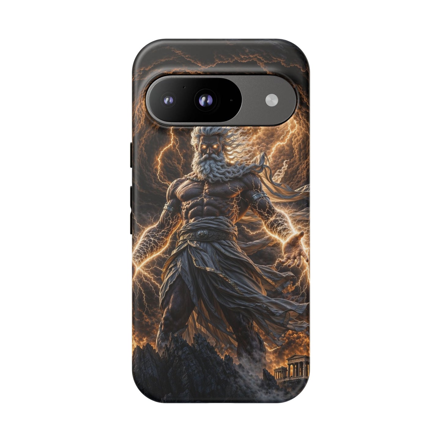 Mythic Thunder God Phone Case — Lightning Warrior Tough Protective Cover