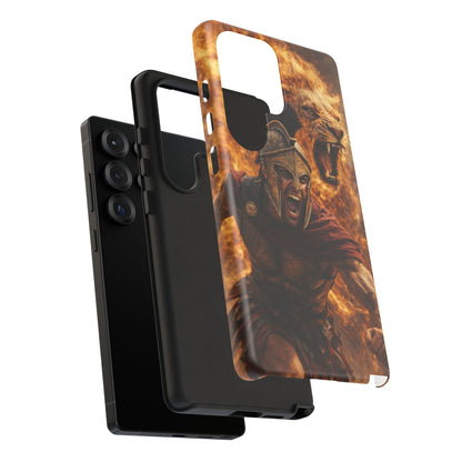 Spartan Lion Phone Case – Fierce Warrior Armor iPhone Case