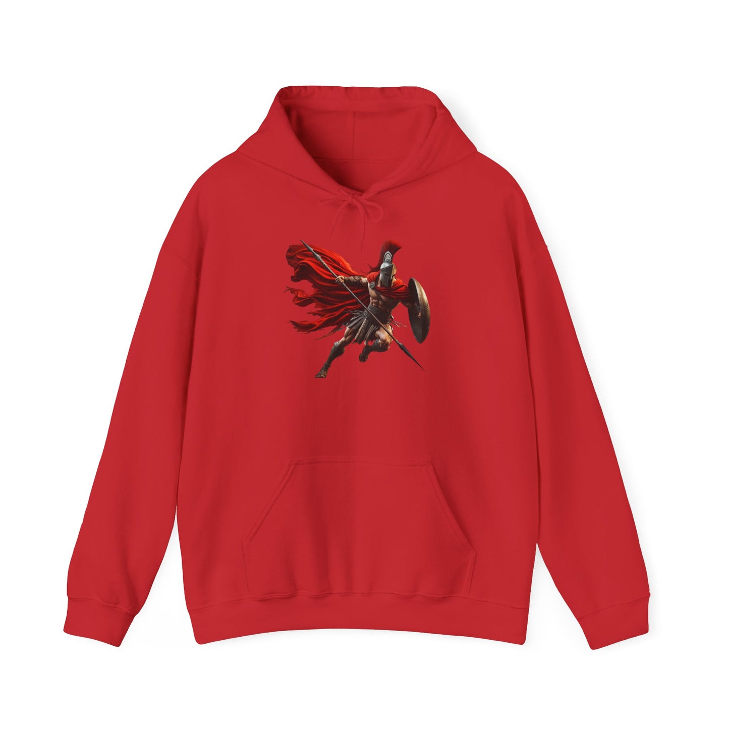 Spartan Warrior Hoodie – Leonidas of Sparta Battle Graphic Sweatshirt