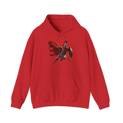 Spartan Warrior Hoodie – Leonidas of Sparta Battle Graphic Sweatshirt
