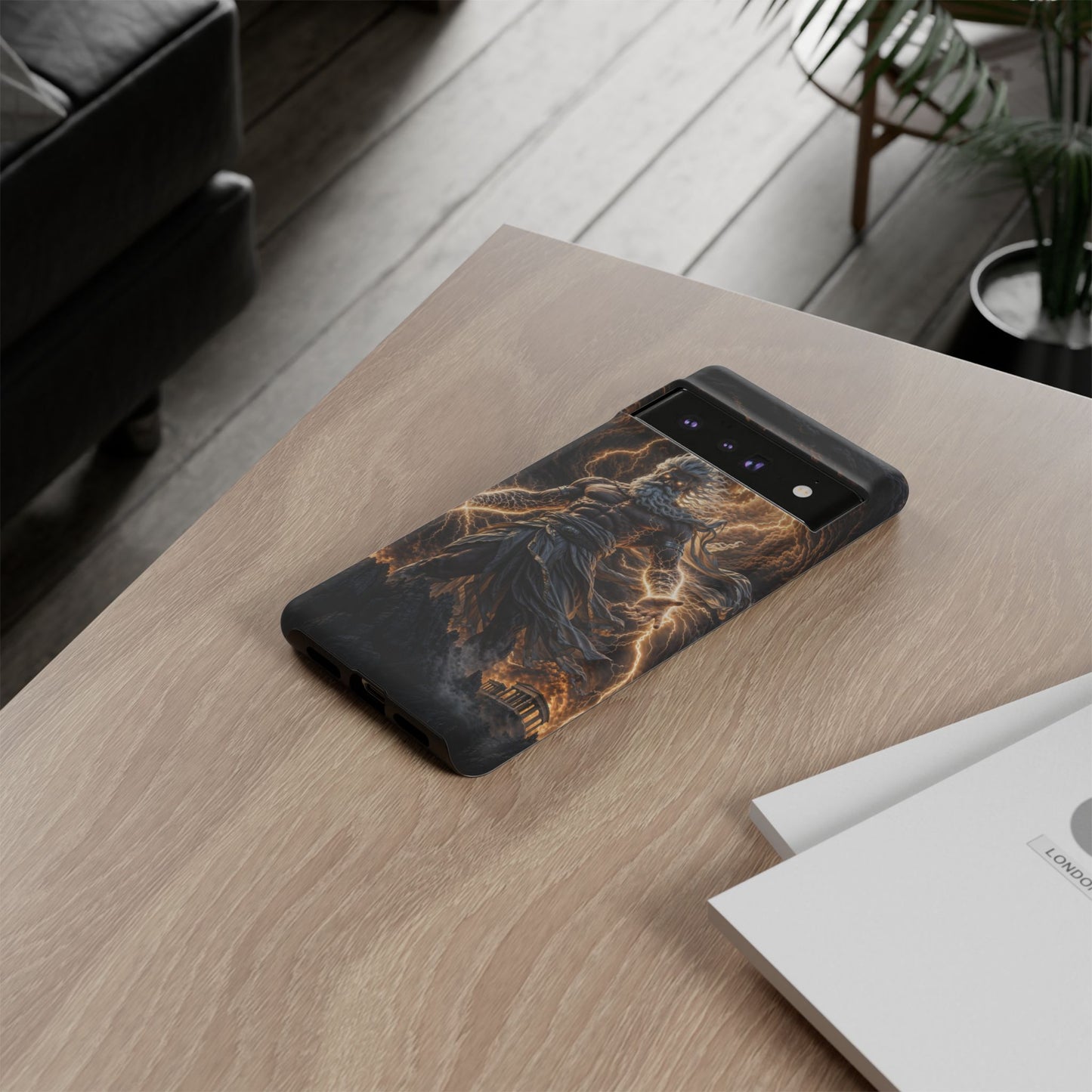 Mythic Thunder God Phone Case — Lightning Warrior Tough Protective Cover