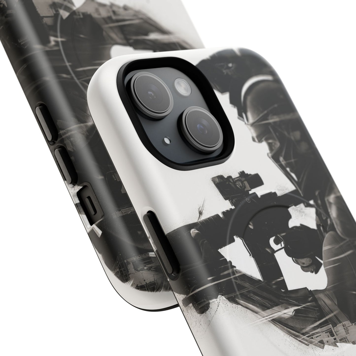 Tough Magnetic Case — Tactical Soldier Silhouette iPhone Cover