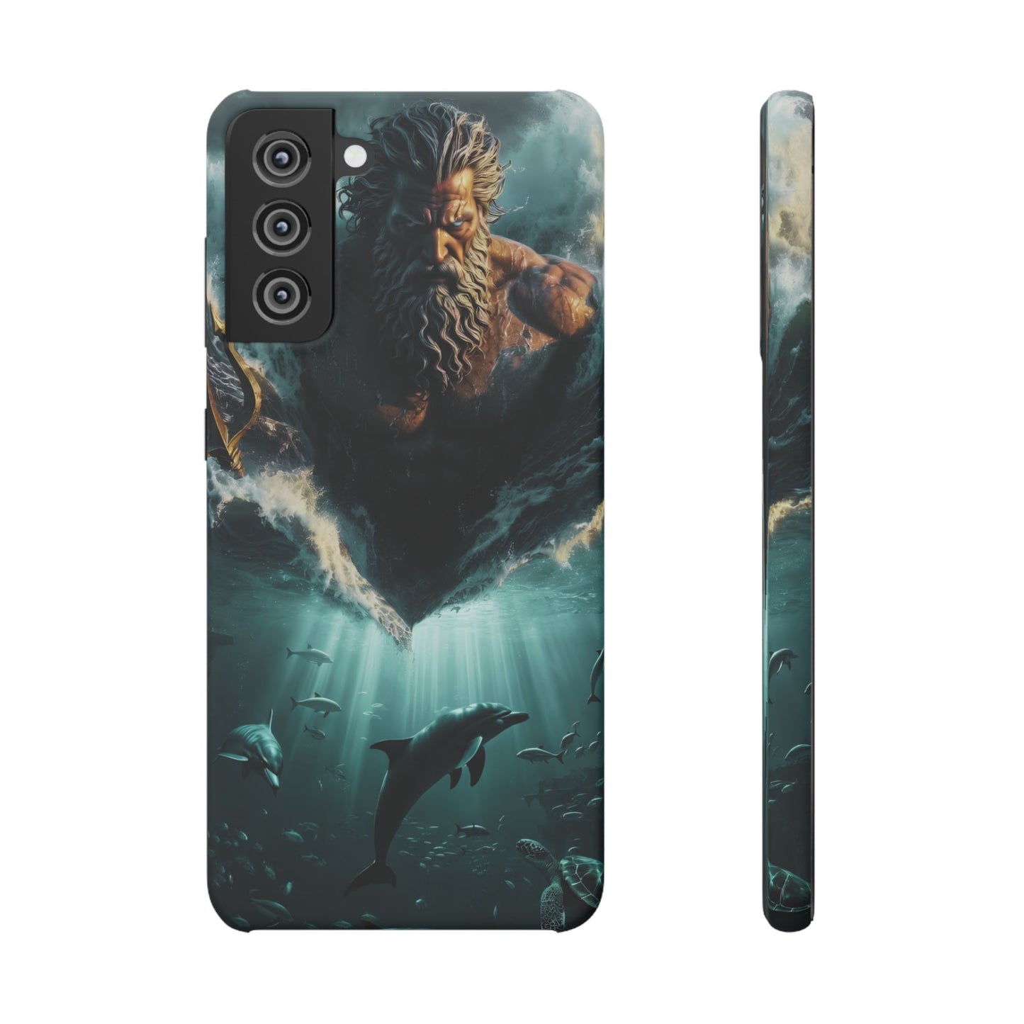 poseidon God Phone Case – Mythic Triton Ocean iPhone Snap Case