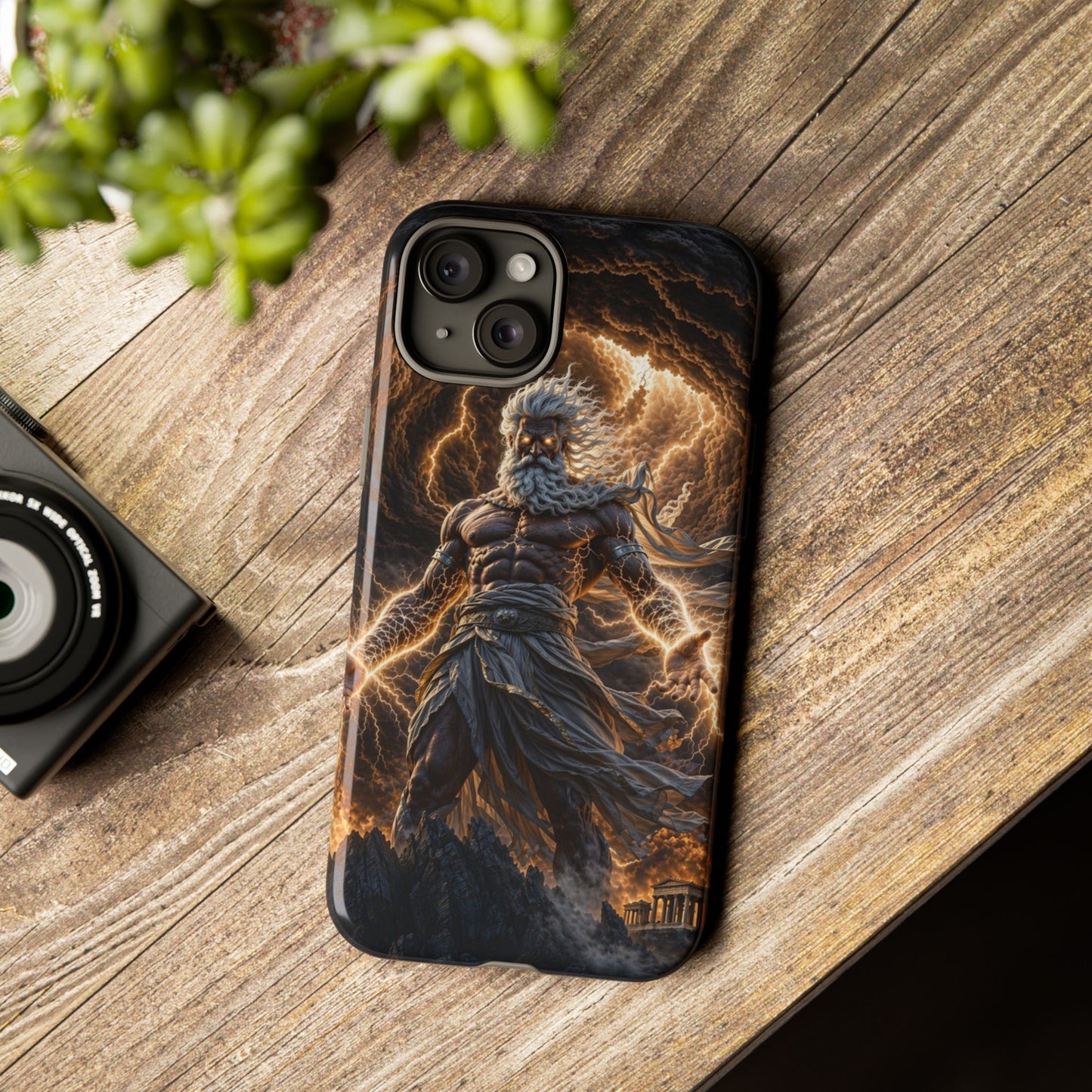 Mythic Thunder God Phone Case — Lightning Warrior Tough Protective Cover