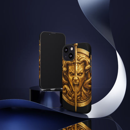 Phone Case — Gold Medusa Dagger Armor iPhone Cover
