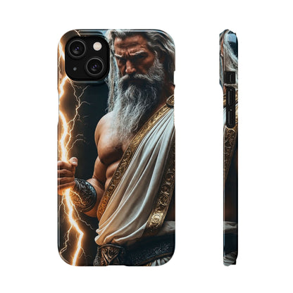 Zeus Lightning Phone Case — Mythic God Portrait Snap Case
