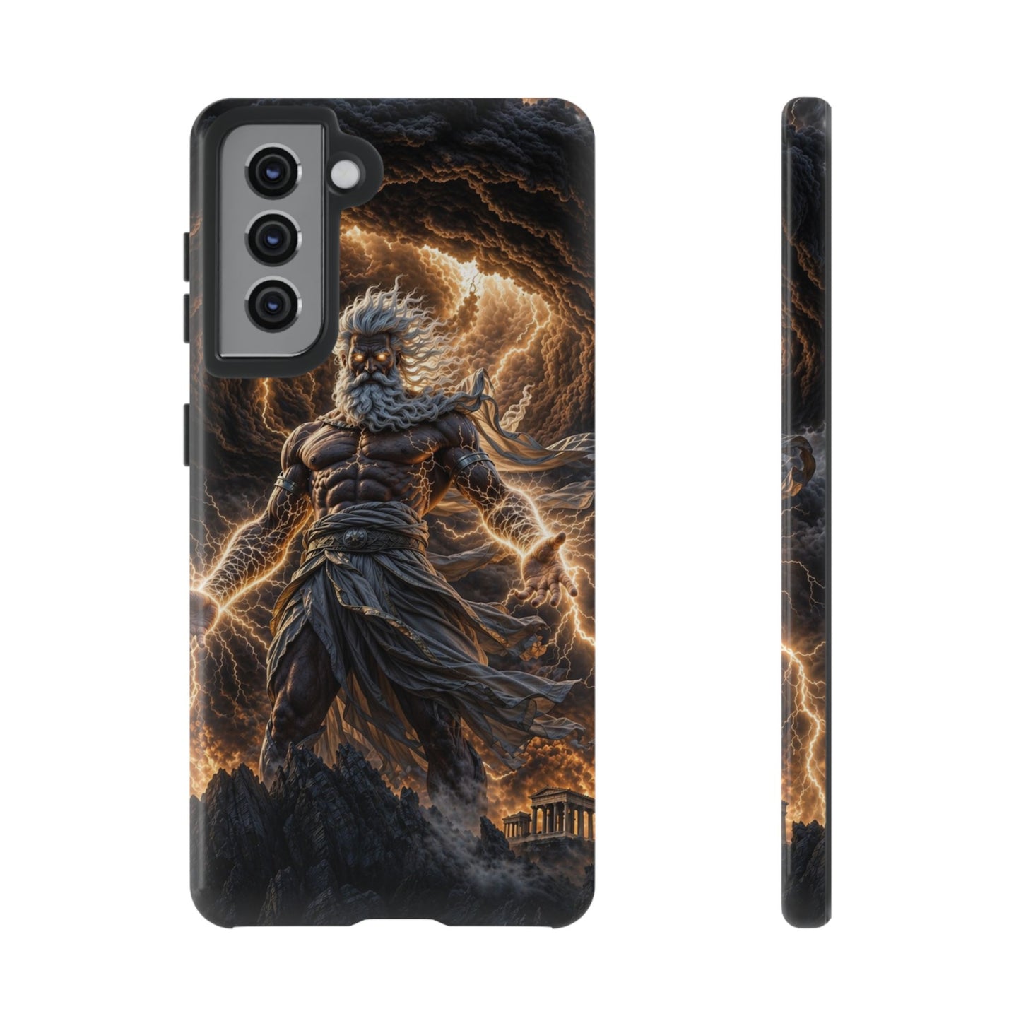 Mythic Thunder God Phone Case — Lightning Warrior Tough Protective Cover