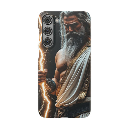 Zeus Lightning Phone Case — Mythic God Portrait Snap Case