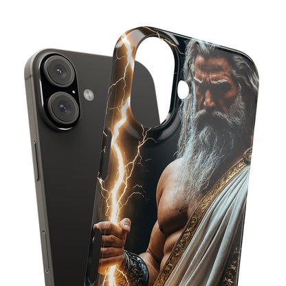 Zeus Lightning Phone Case — Mythic God Portrait Snap Case