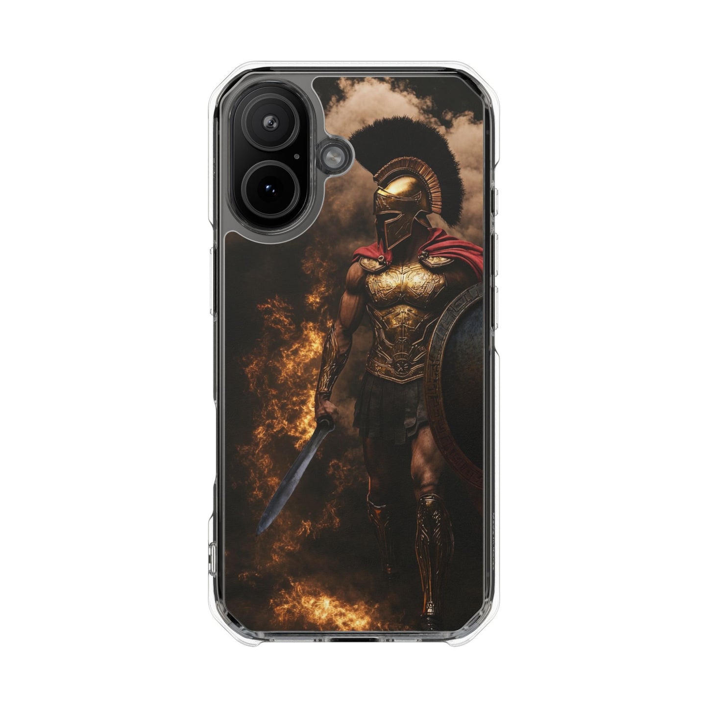 Spartan Warrior Magnetic Impact Case — Clear Protective Phone Case