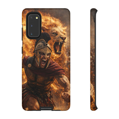 Spartan Lion Phone Case – Fierce Warrior Armor iPhone Case