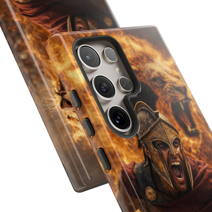 Spartan Lion Phone Case – Fierce Warrior Armor iPhone Case