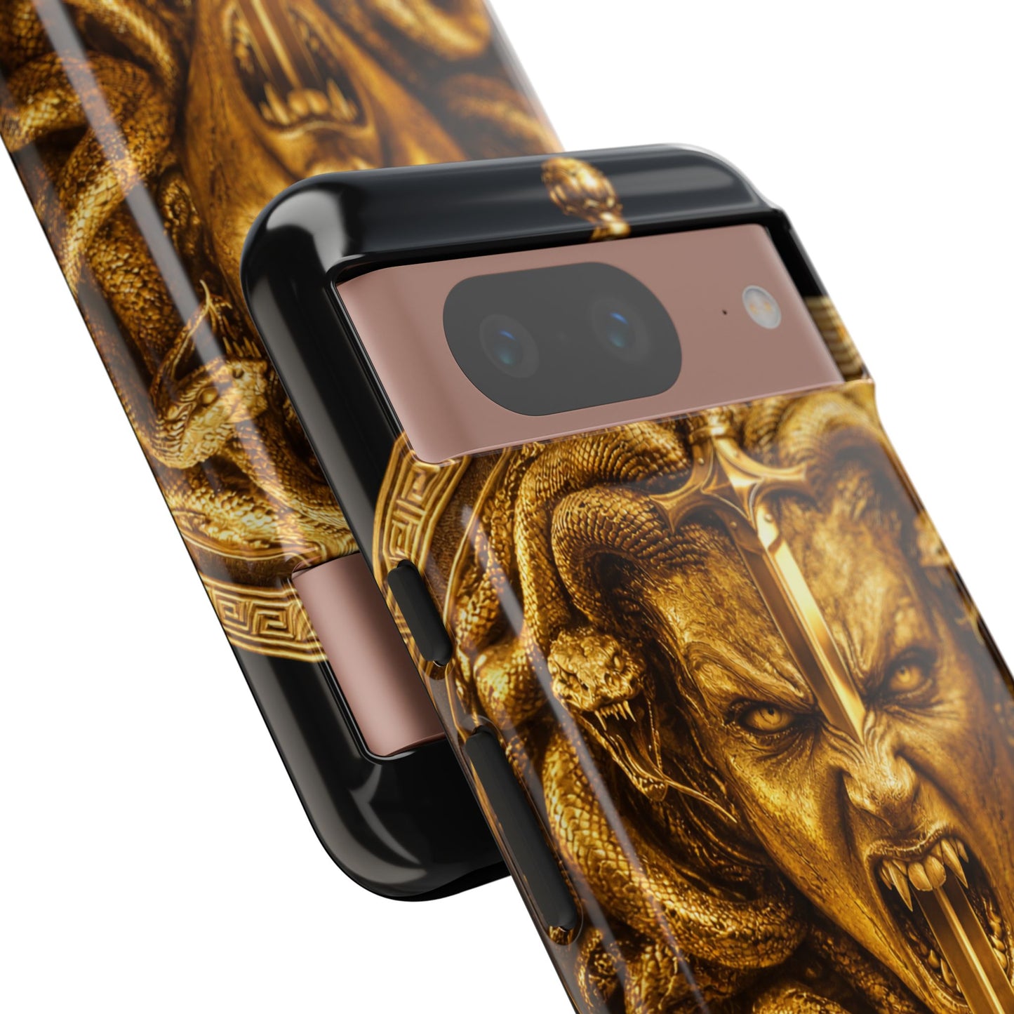 Phone Case — Gold Medusa Dagger Armor iPhone Cover