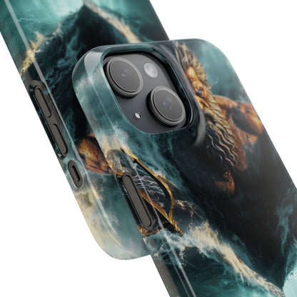 poseidon God Phone Case – Mythic Triton Ocean iPhone Snap Case