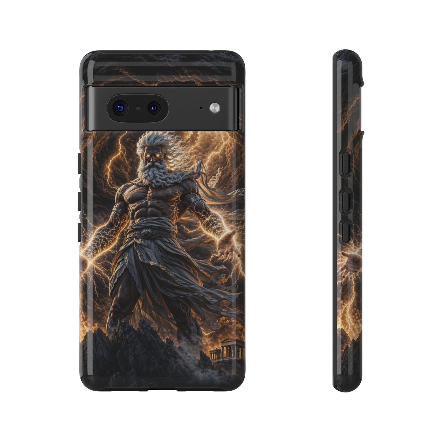 Mythic Thunder God Phone Case — Lightning Warrior Tough Protective Cover