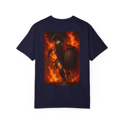 Charging Spartan Fire T-shirt