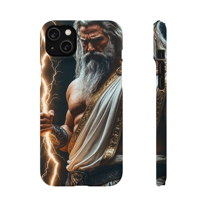 Zeus Lightning Phone Case — Mythic God Portrait Snap Case