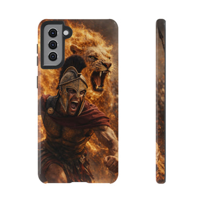 Spartan Lion Phone Case – Fierce Warrior Armor iPhone Case