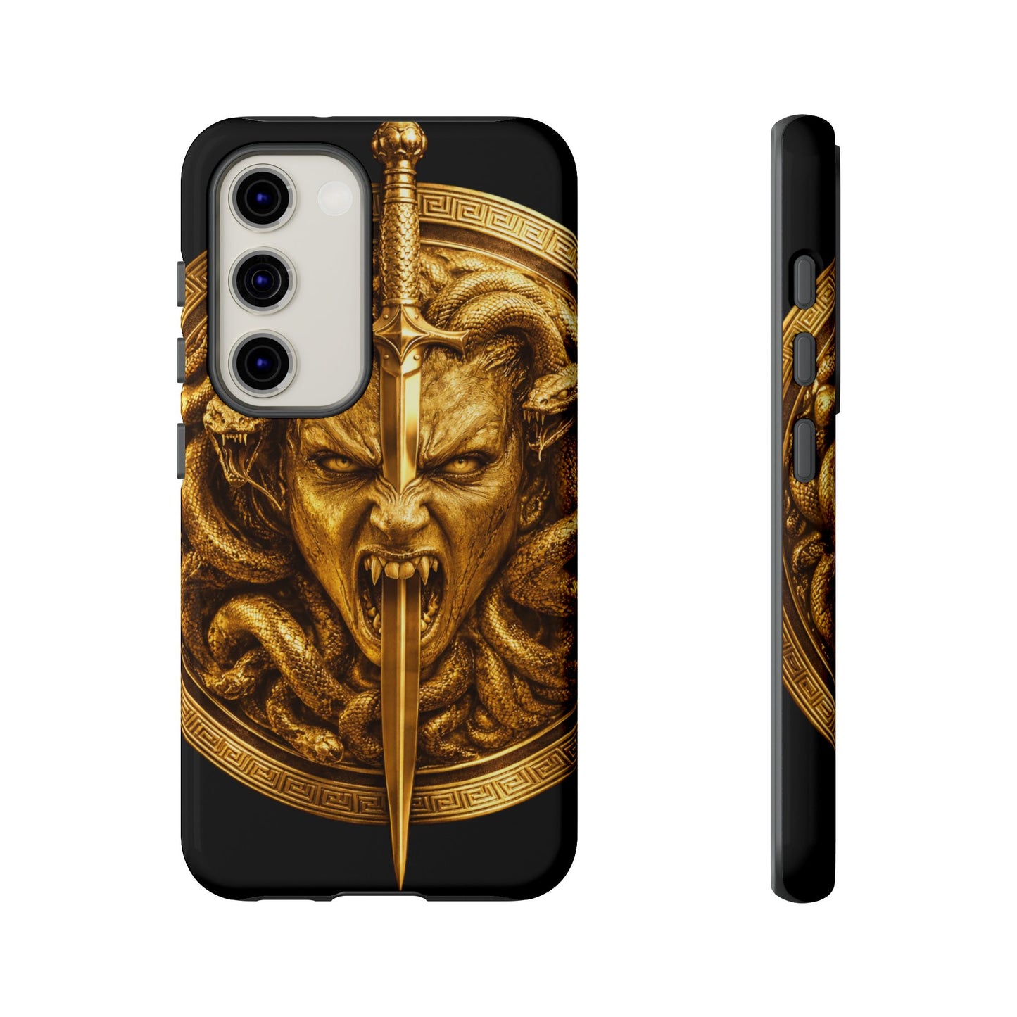 Phone Case — Gold Medusa Dagger Armor iPhone Cover
