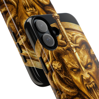 Phone Case — Gold Medusa Dagger Armor iPhone Cover