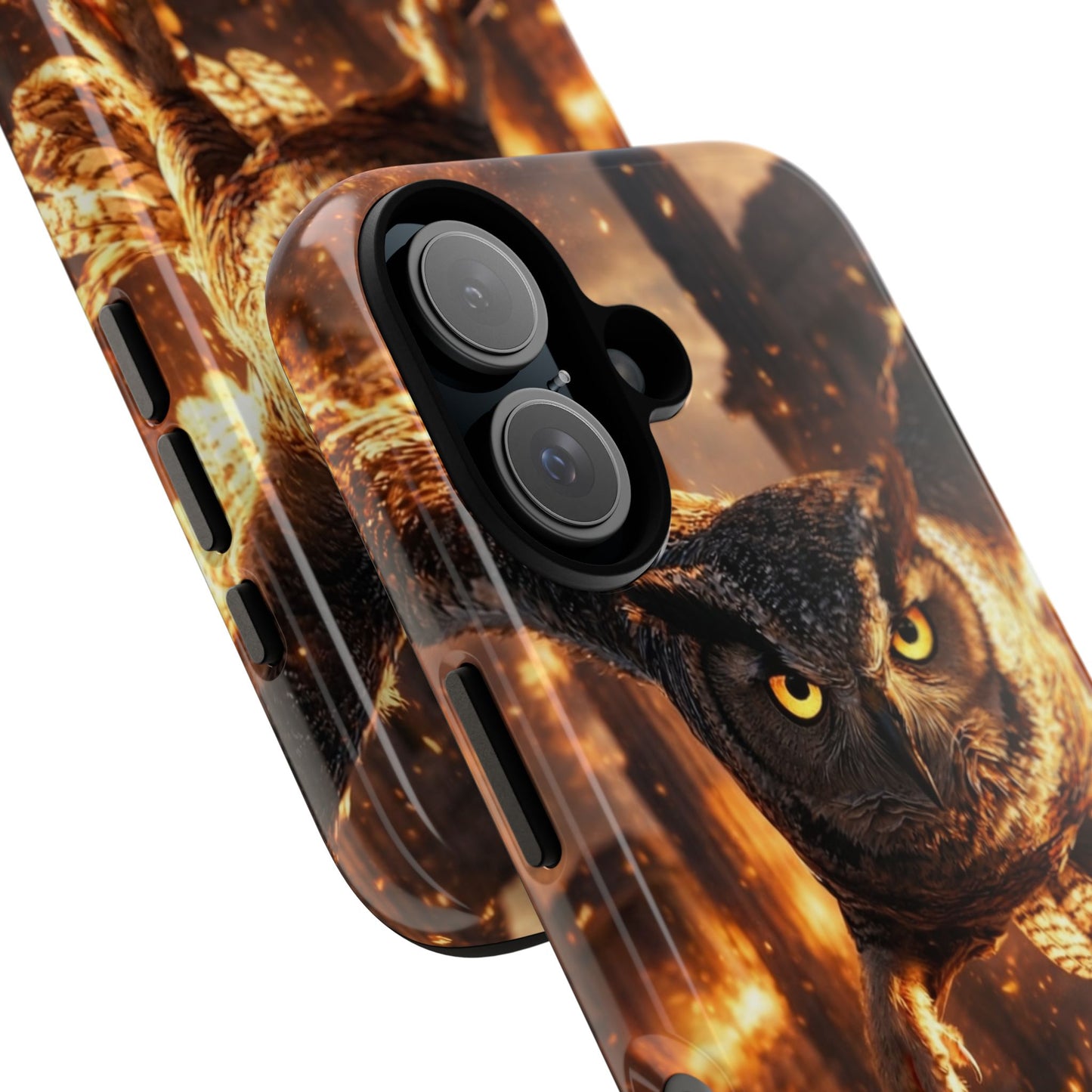 Owl in Flames Phone Case