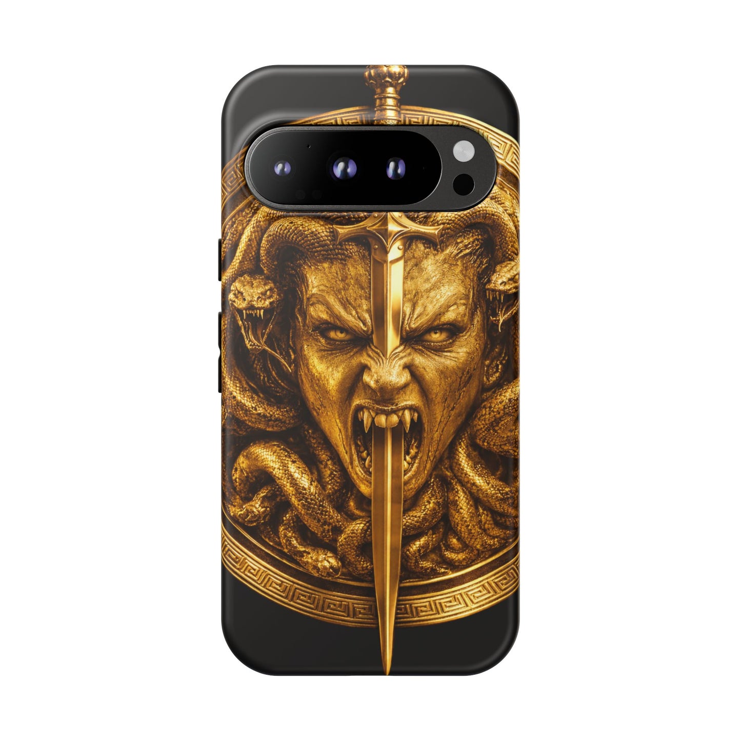 Phone Case — Gold Medusa Dagger Armor iPhone Cover