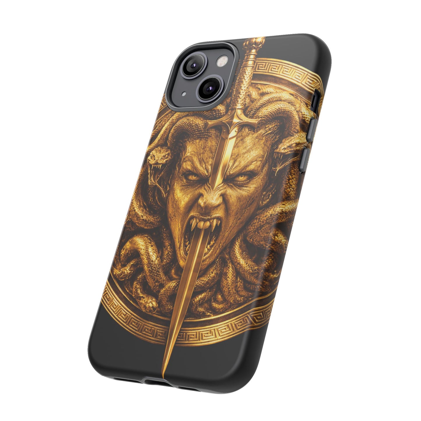 Phone Case — Gold Medusa Dagger Armor iPhone Cover