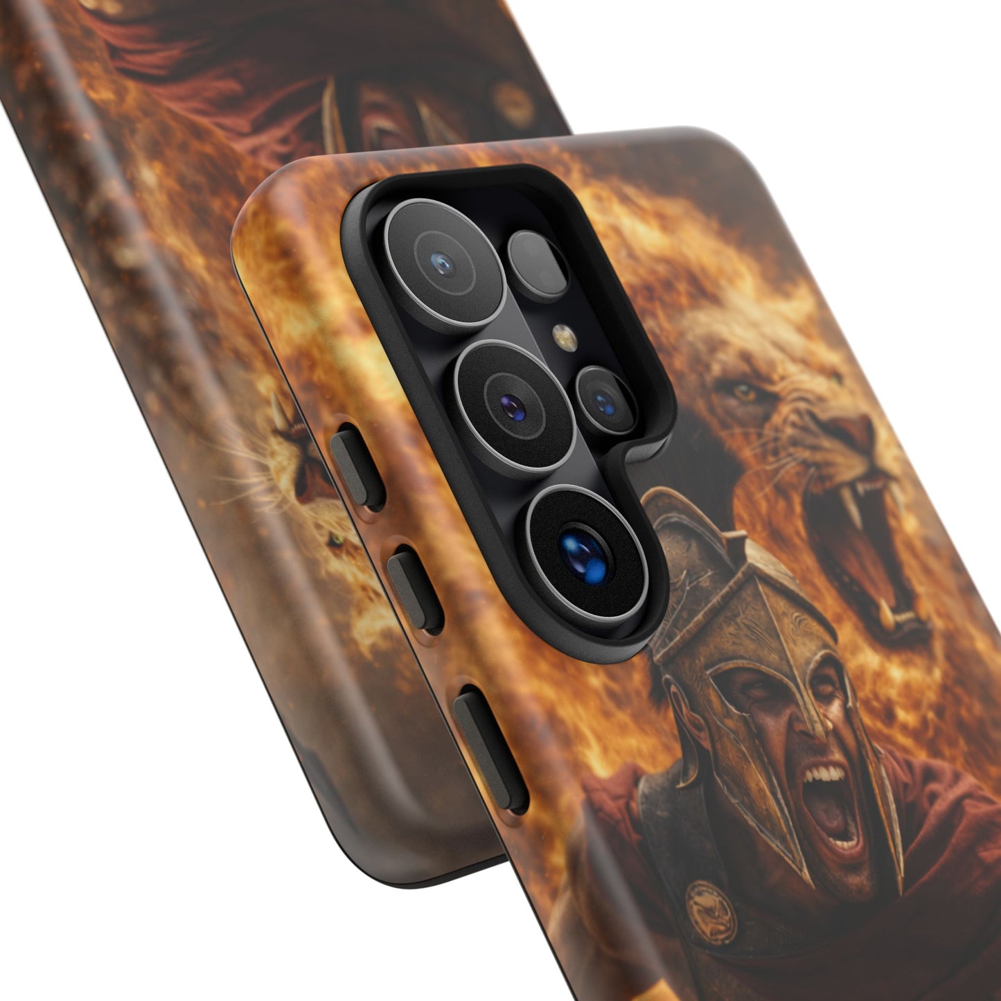 Spartan Lion Phone Case – Fierce Warrior Armor iPhone Case