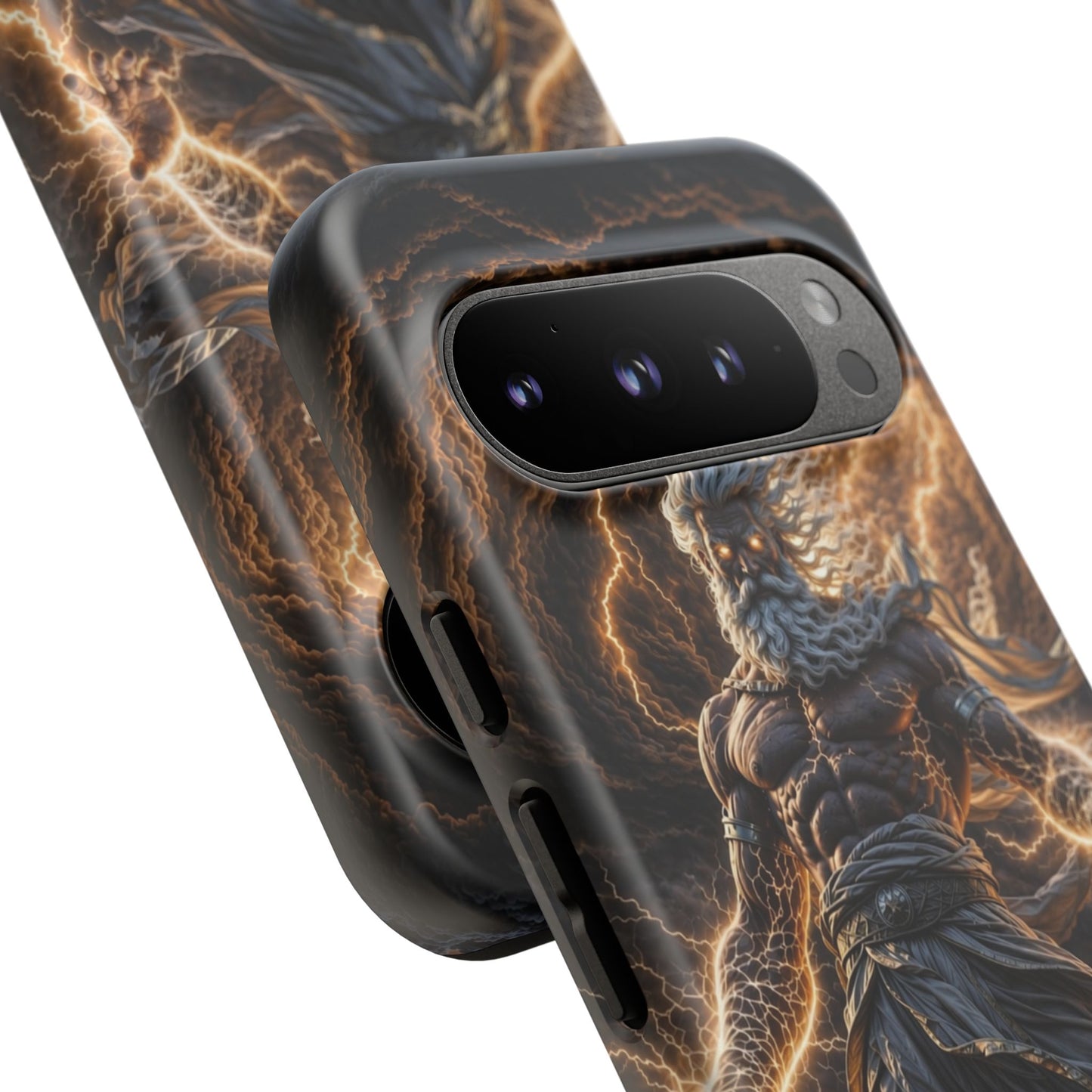 Mythic Thunder God Phone Case — Lightning Warrior Tough Protective Cover