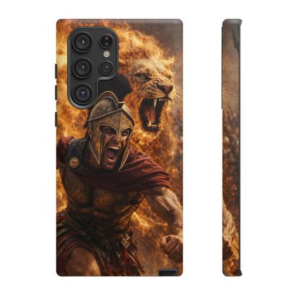 Spartan Lion Phone Case – Fierce Warrior Armor iPhone Case