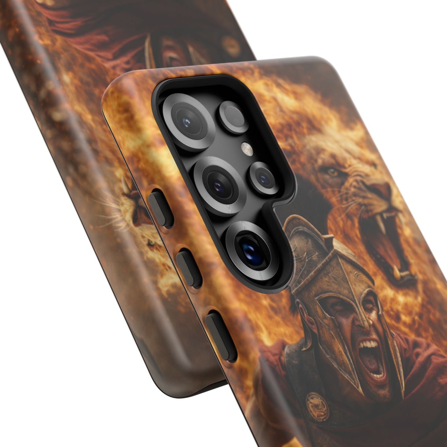 Spartan Lion Phone Case – Fierce Warrior Armor iPhone Case
