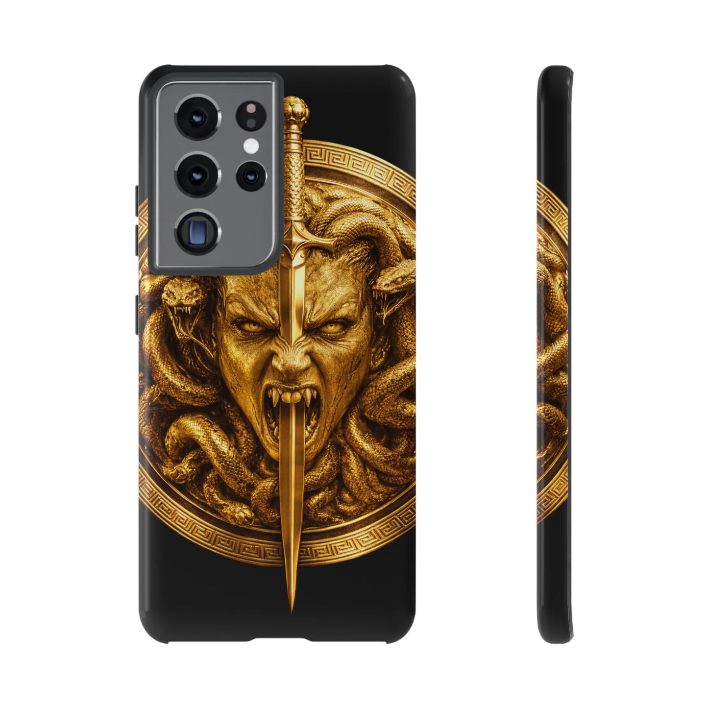 Phone Case — Gold Medusa Dagger Armor iPhone Cover