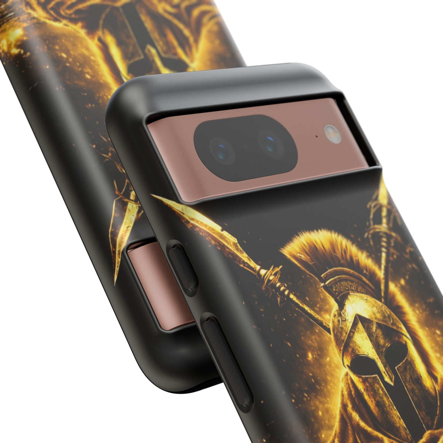 Spartan Helmet Gold Phone Case - Tough Warrior Armor Phone Cover