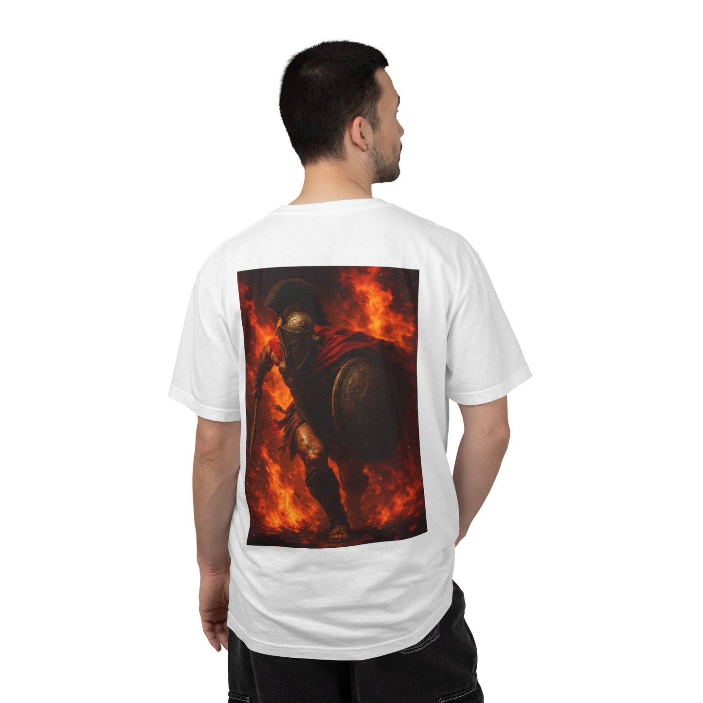 Charging Spartan Fire T-shirt